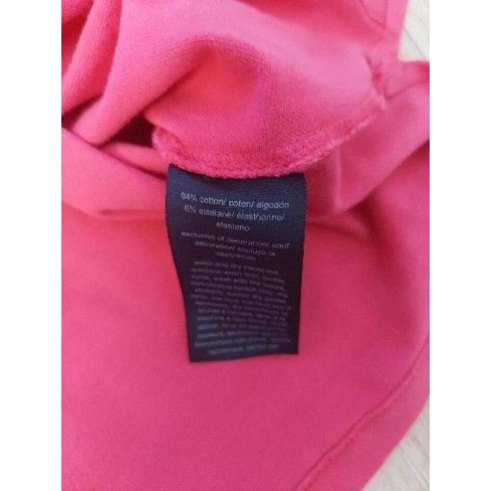 Tommy Hilfiger Women's Pink 1/4 zip Polo shirt Gold Zipper Preppy - Picture 9 of 9